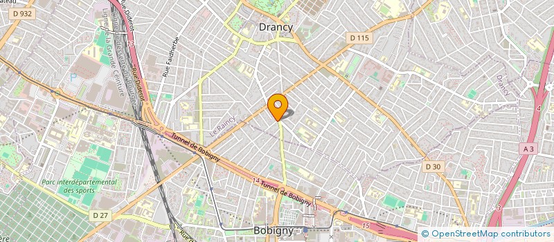 localisation de l'entreprise EZ ETANCHEITE  DRANCY