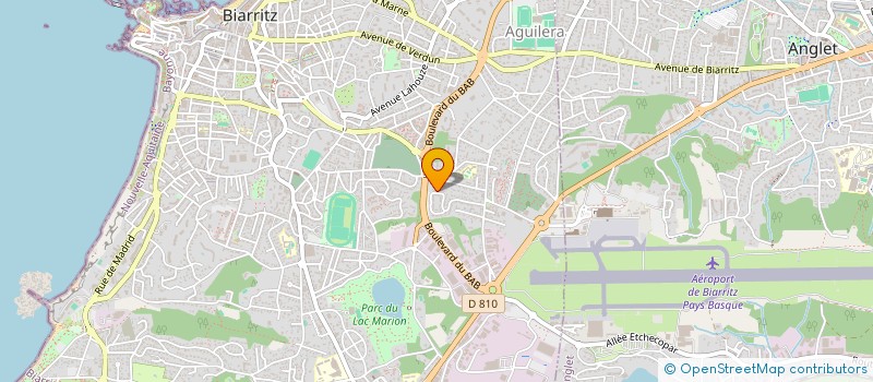 localisation de l'entreprise EZ-FERMETURES à BIARRITZ