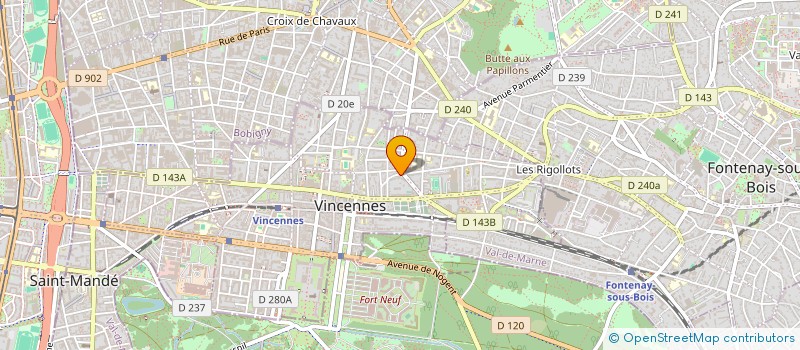 localisation de l'entreprise EZ TRANS  VINCENNES