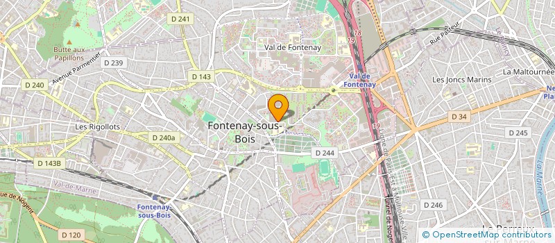 localisation de l'entreprise EZA TRANSPORT à FONTENAY-SOUS-BOIS