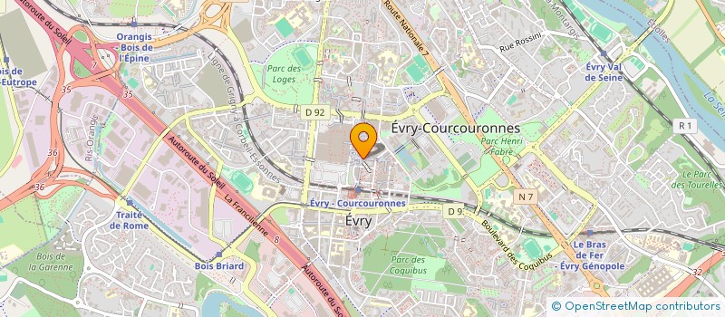 localisation de l'entreprise EZAL à EVRY-COURCOURONNES