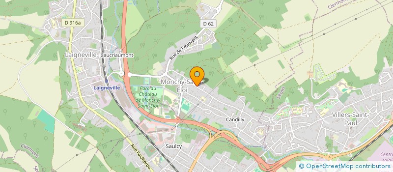 localisation de l'entreprise EZCB  VERNEUIL EN HALATTE