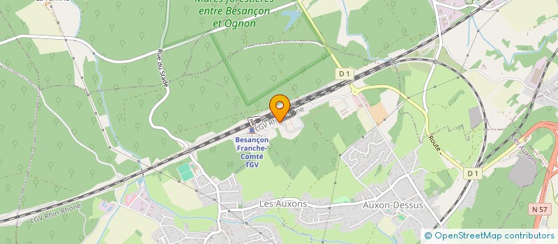 localisation de l'entreprise EZDATA SOLUTIONS  LES AUXONS