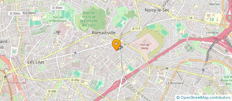 localisation de l'entreprise EZDI 63 à ROMAINVILLE