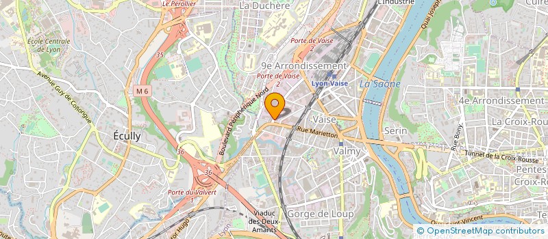 localisation de l'entreprise EZDO à LYON