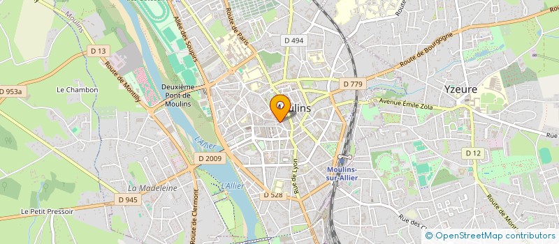 localisation de l'entreprise EZE  MOULINS