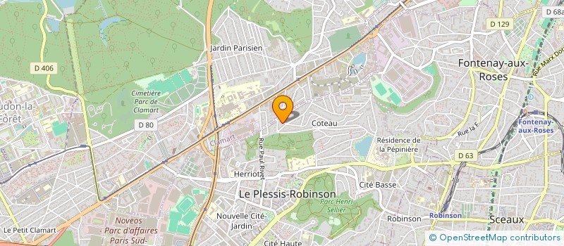 localisation de l'entreprise EZEBATMENT à LE PLESSIS-ROBINSON