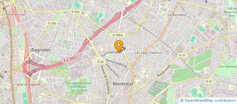 localisation de l'entreprise EZEKA à MONTREUIL