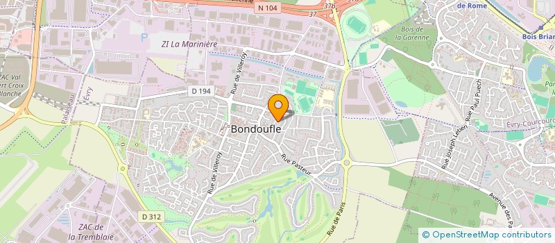 localisation de l'entreprise EZEL CONSTRUCTION  BONDOUFLE