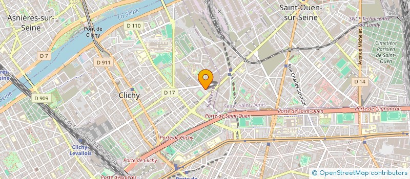 localisation de l'entreprise EZEL GROUP BATIMENT à CLICHY