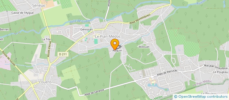 localisation de l'entreprise EZELEC à LE PIAN-MEDOC