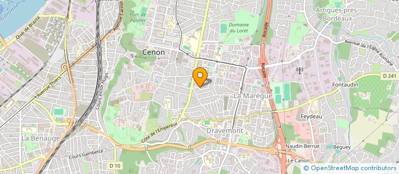 localisation de l'entreprise EZELEC33  LES BILLAUX