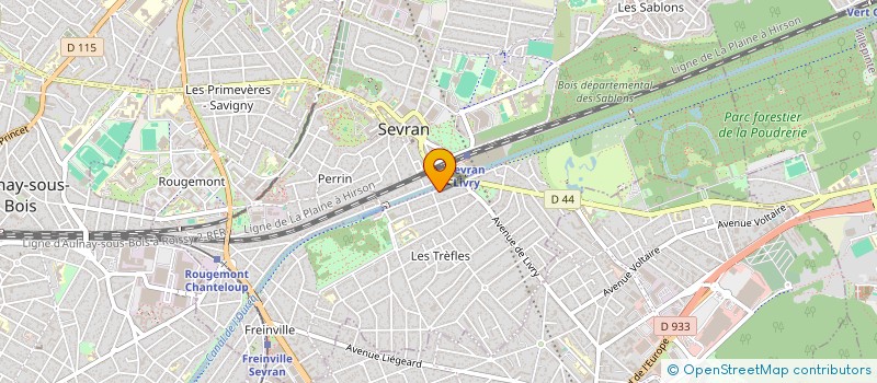 localisation de l'entreprise EZERTEC EXPO à SEVRAN