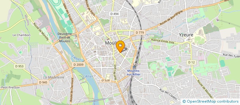 localisation de l'entreprise EZHOMM RISQUES & CONSEIL à MOULINS
