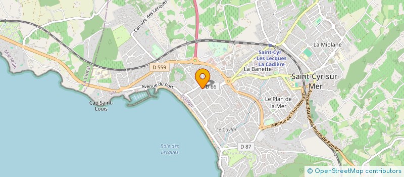 localisation de l'entreprise EZI à SAINT-CYR-SUR-MER