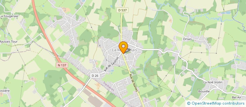 localisation de l'entreprise EZIA  TREILLIERES