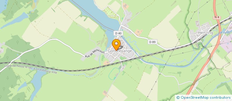 localisation de l'entreprise EZIGO  GONDREXANGE