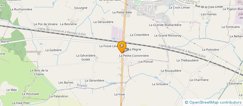 localisation de l'entreprise EZILA  ETRELLES