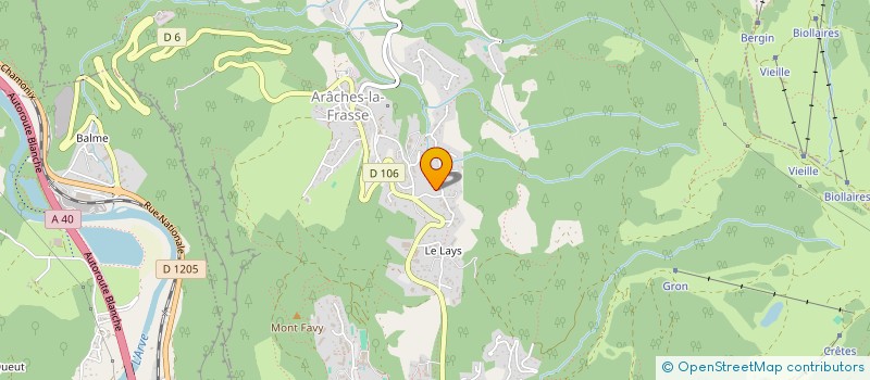 localisation de l'entreprise EZILEA  ARACHES-LA-FRASSE