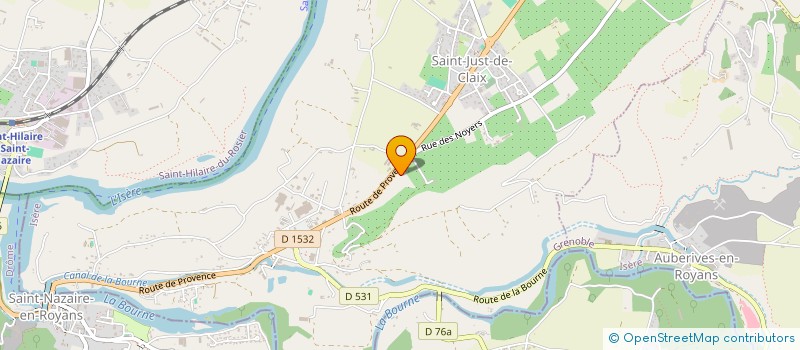 localisation de l'entreprise EZINGEARD MATHIEU ET GUILLAUME  SAINT-JUST-DE-CLAIX