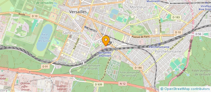localisation de l'entreprise EZIO à VERSAILLES