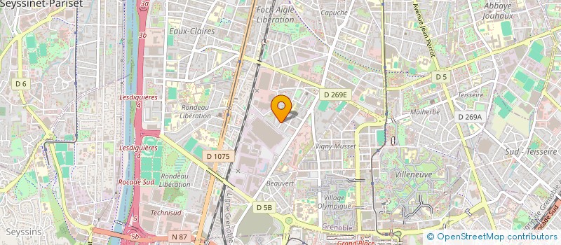 localisation de l'entreprise EZLAN à GRENOBLE