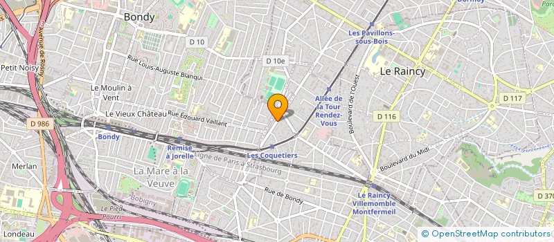 localisation de l'entreprise EZO à VILLEMOMBLE