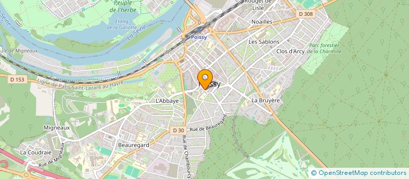 localisation de l'entreprise EZOMED à POISSY