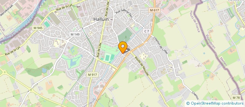 localisation de l'entreprise EZOMETRIC  HALLUIN