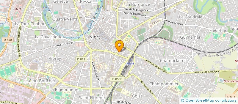 localisation de l'entreprise EZOO à NIORT