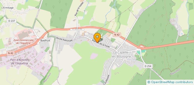 localisation de l'entreprise EZOW  LA CAPELLE-LES-BOULOGNE