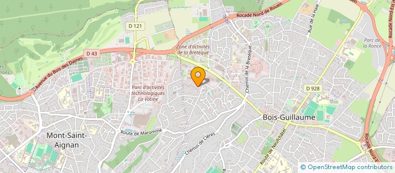 localisation de l'entreprise EZRA à BOIS-GUILLAUME