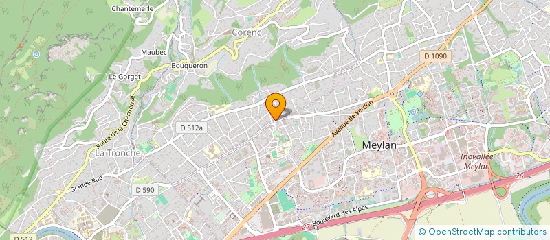 localisation de l'entreprise EZRA  CORENC