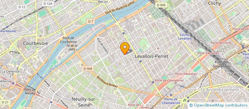 localisation de l'entreprise EZY CONSULTING à LEVALLOIS-PERRET