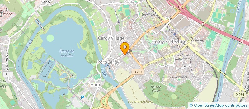 localisation de l'entreprise EZYPERF 2 à CERGY
