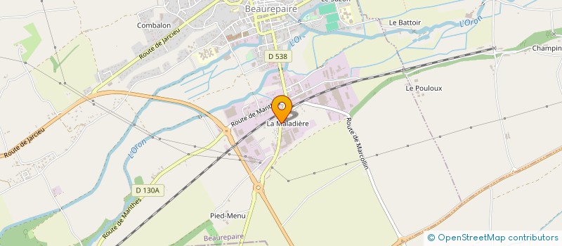 localisation de l'entreprise EZZAHR SOLUTION  BEAUREPAIRE