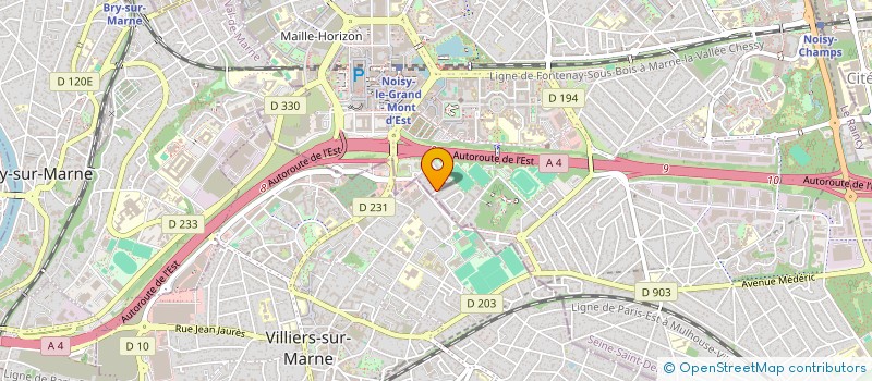 localisation de l'entreprise EZZAOUI TAXI  NOISY-LE-GRAND