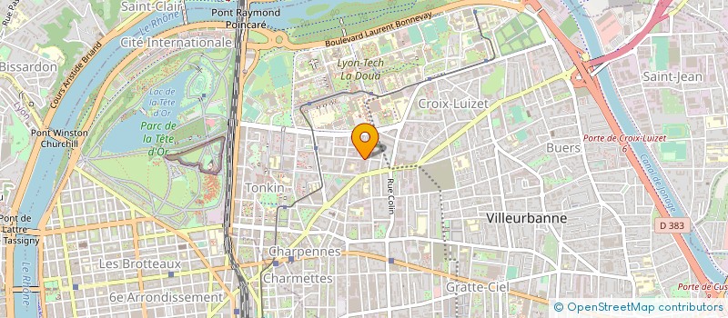 localisation de l'entreprise EZZAR EVENTS à VILLEURBANNE
