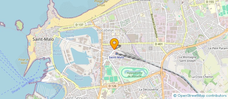 localisation de l'entreprise EZZINE SINEL EH à SAINT-MALO