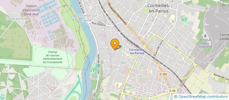 localisation de l'entreprise F 2 E à CORMEILLES-EN-PARISIS