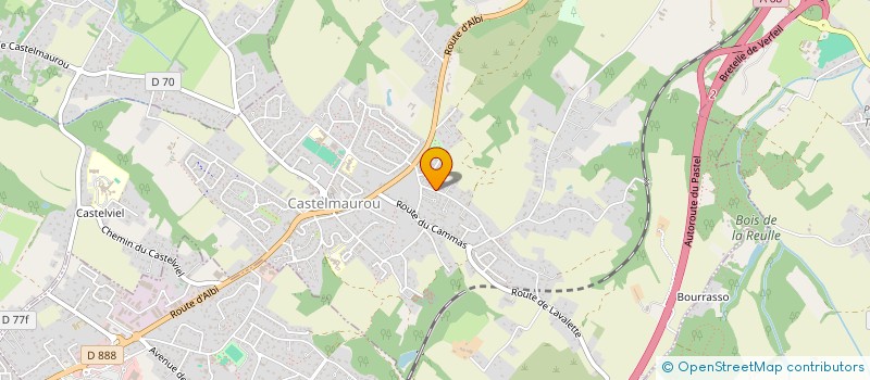 localisation de l'entreprise F 2 F  CASTELMAUROU