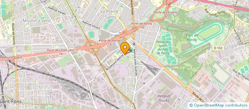 localisation de l'entreprise F 2 I  VENISSIEUX