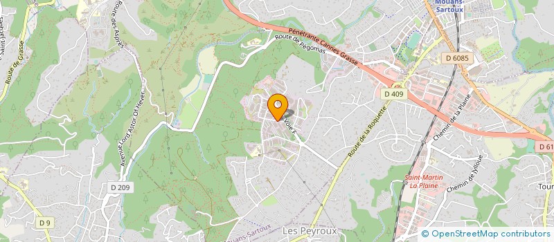 localisation de l'entreprise F 2 I ILE DE FRANCE  MOUANS-SARTOUX