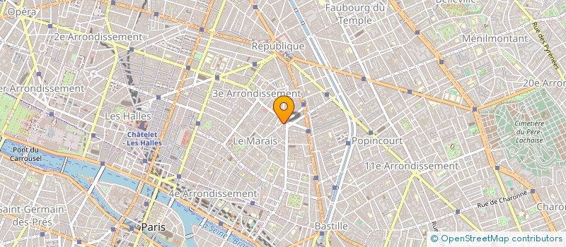 localisation de l'entreprise F 2 K  PARIS