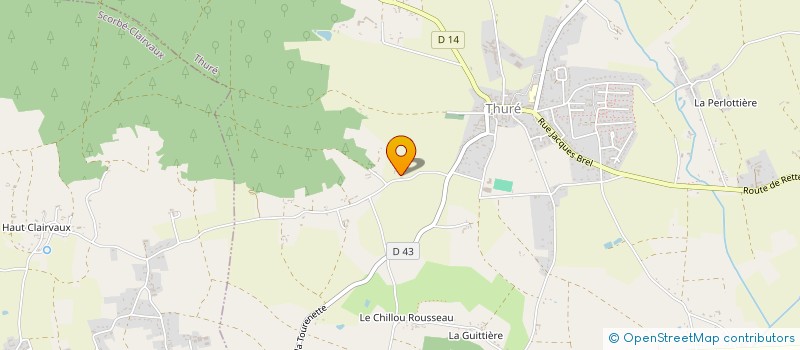 localisation de l'entreprise F 2 M  THURE