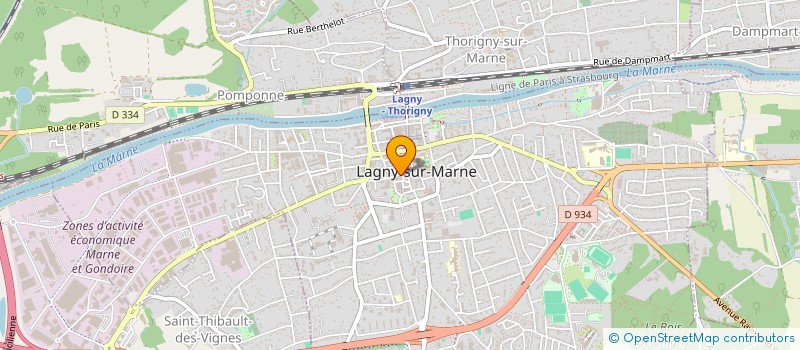 localisation de l'entreprise F.3.P. à LAGNY-SUR-MARNE