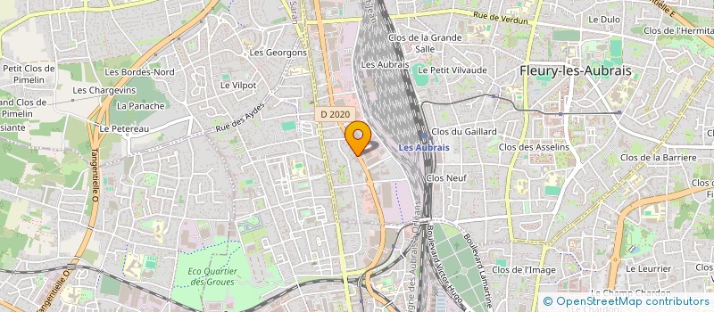 localisation de l'entreprise F 50 à FLEURY-LES-AUBRAIS
