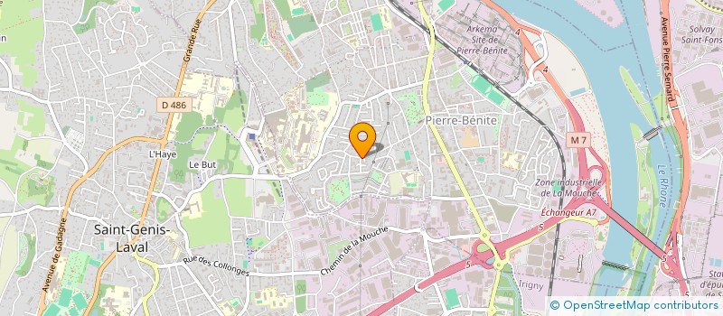 localisation de l'entreprise F&9 IMMOBILIER  OULLINS-PIERRE-BENITE