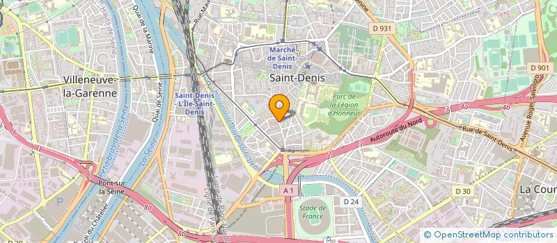 localisation de l'entreprise F 90 à SAINT-DENIS