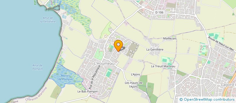 localisation de l'entreprise F.A.2.M.  L'HOUMEAU